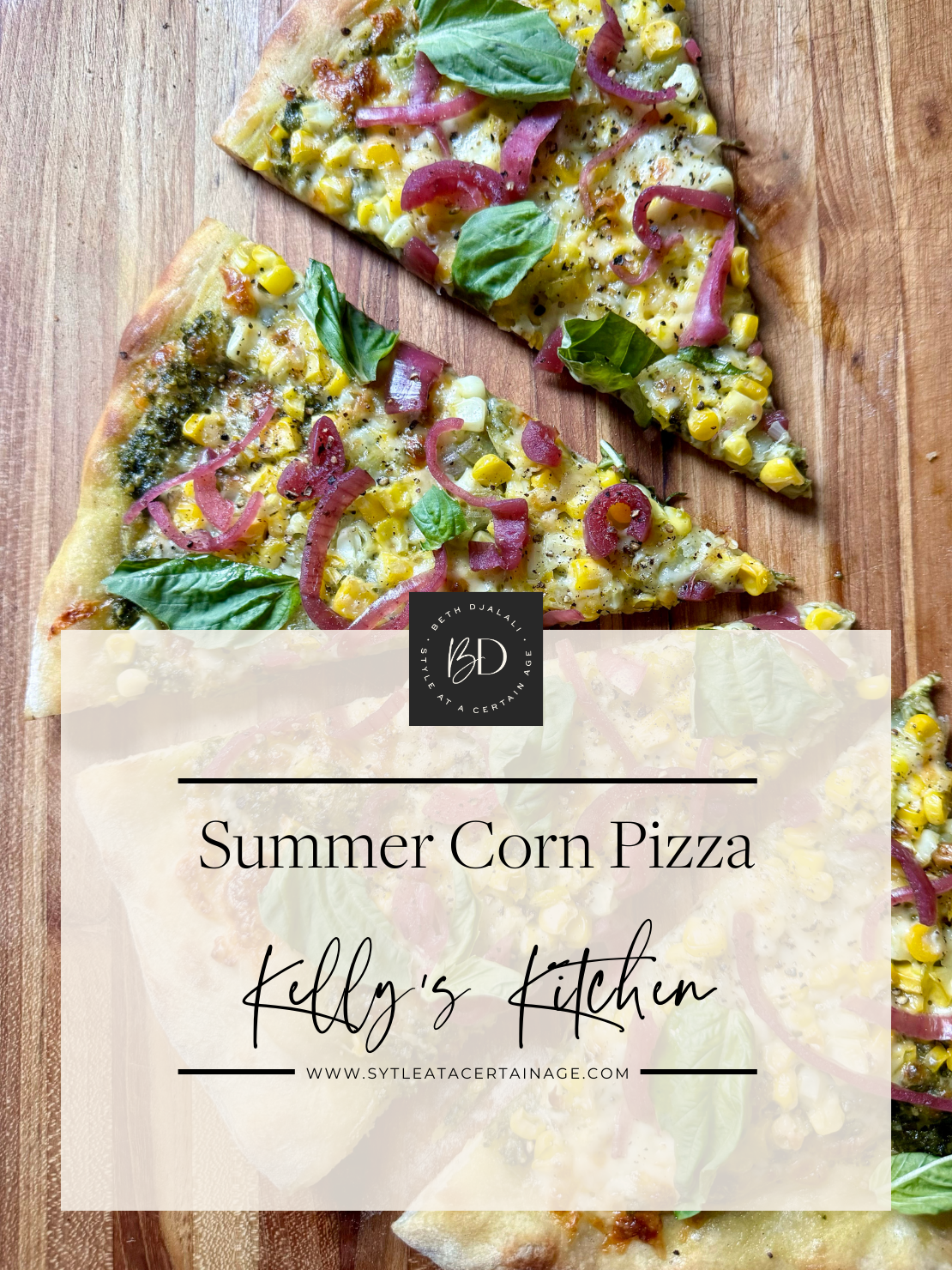 summer corn pizza