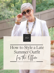 How to Style a Late Summer Outfit for the Office