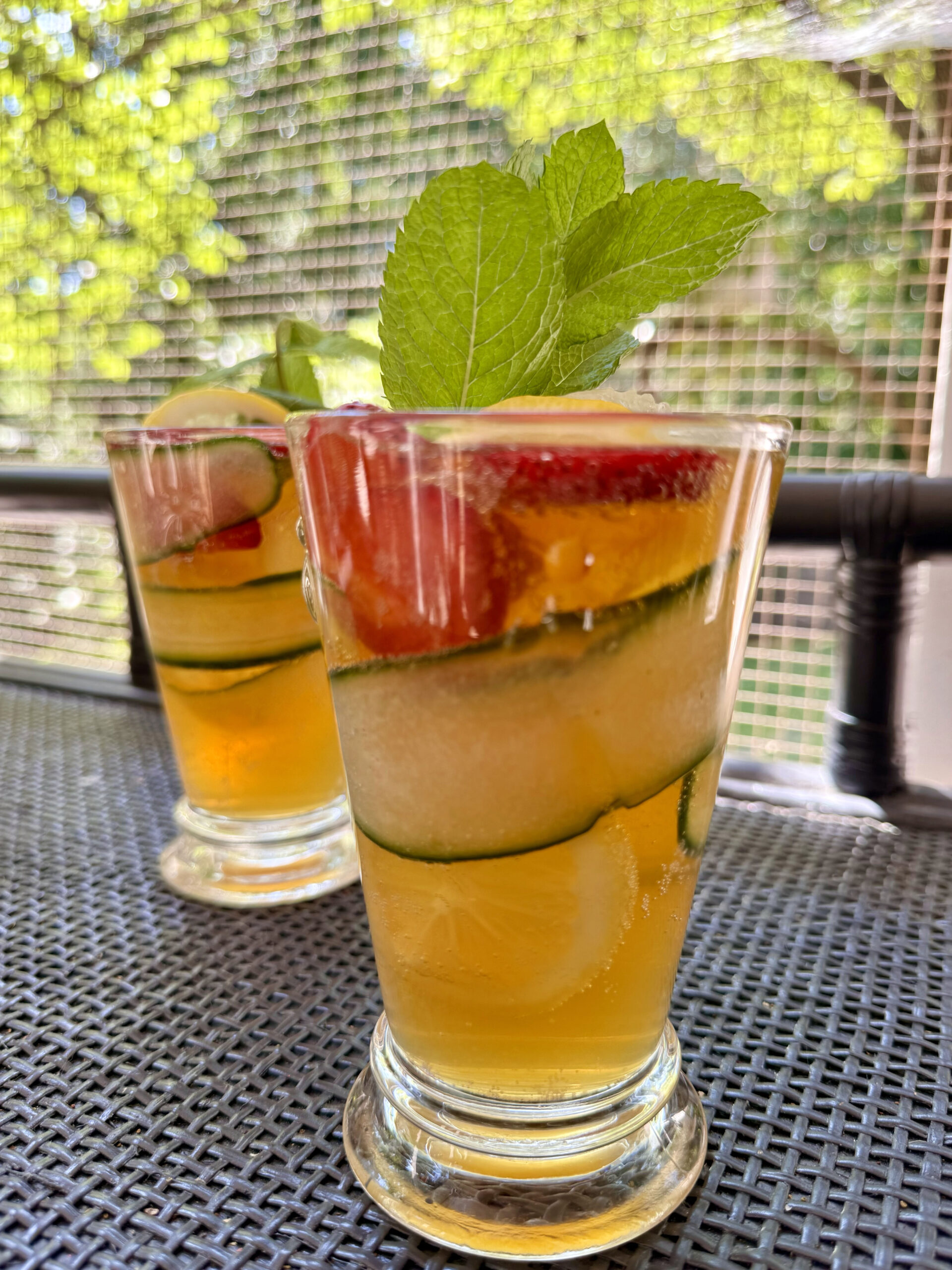 Pimm's Cup summer cocktail