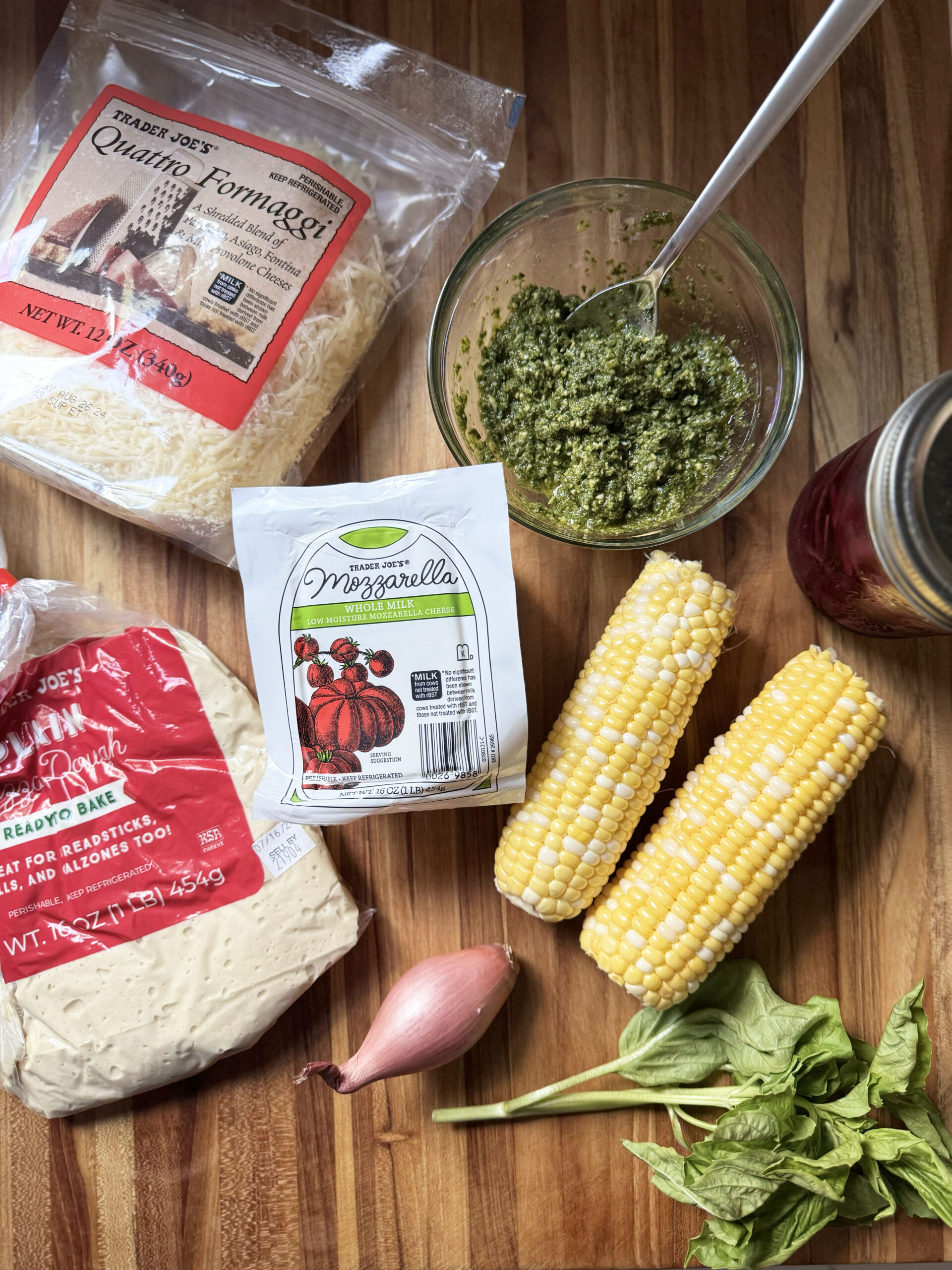 corn pizza ingredients