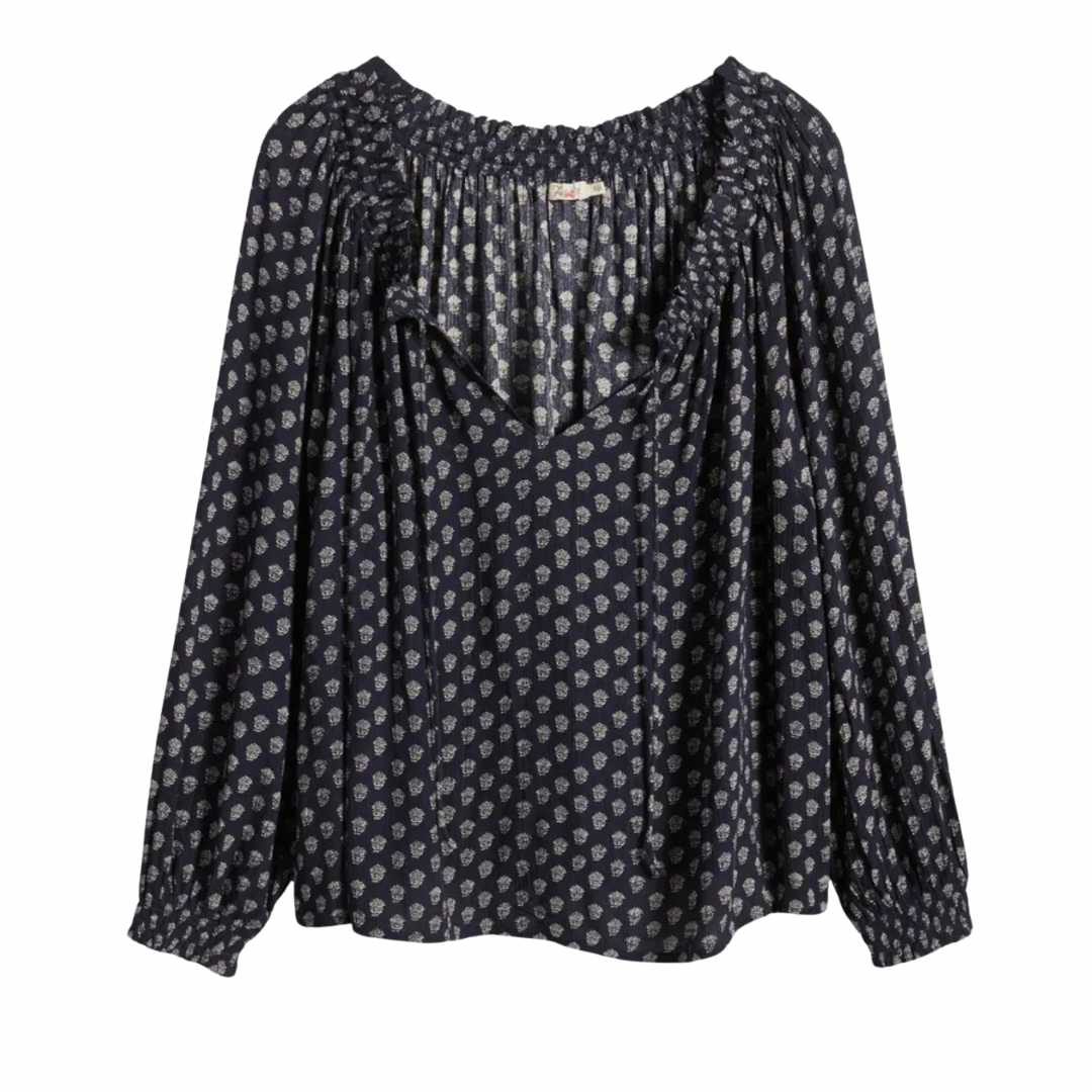 emery print blouse