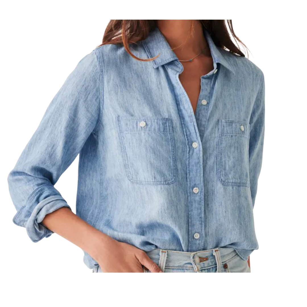 chambray button up