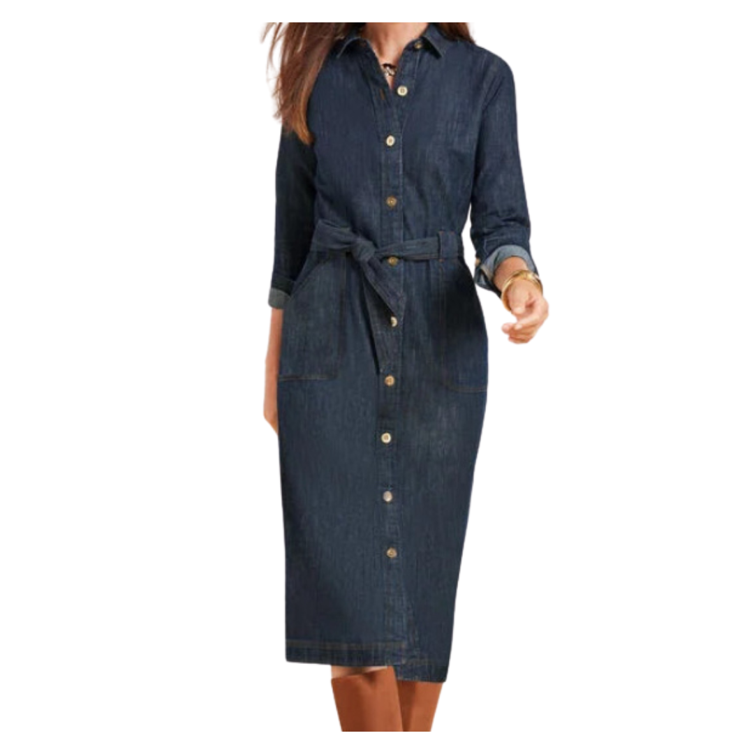 Denim Midi Shirtdress