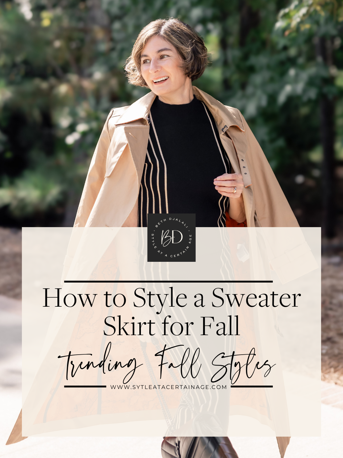 How to Style a Sweater Skirt for Fall