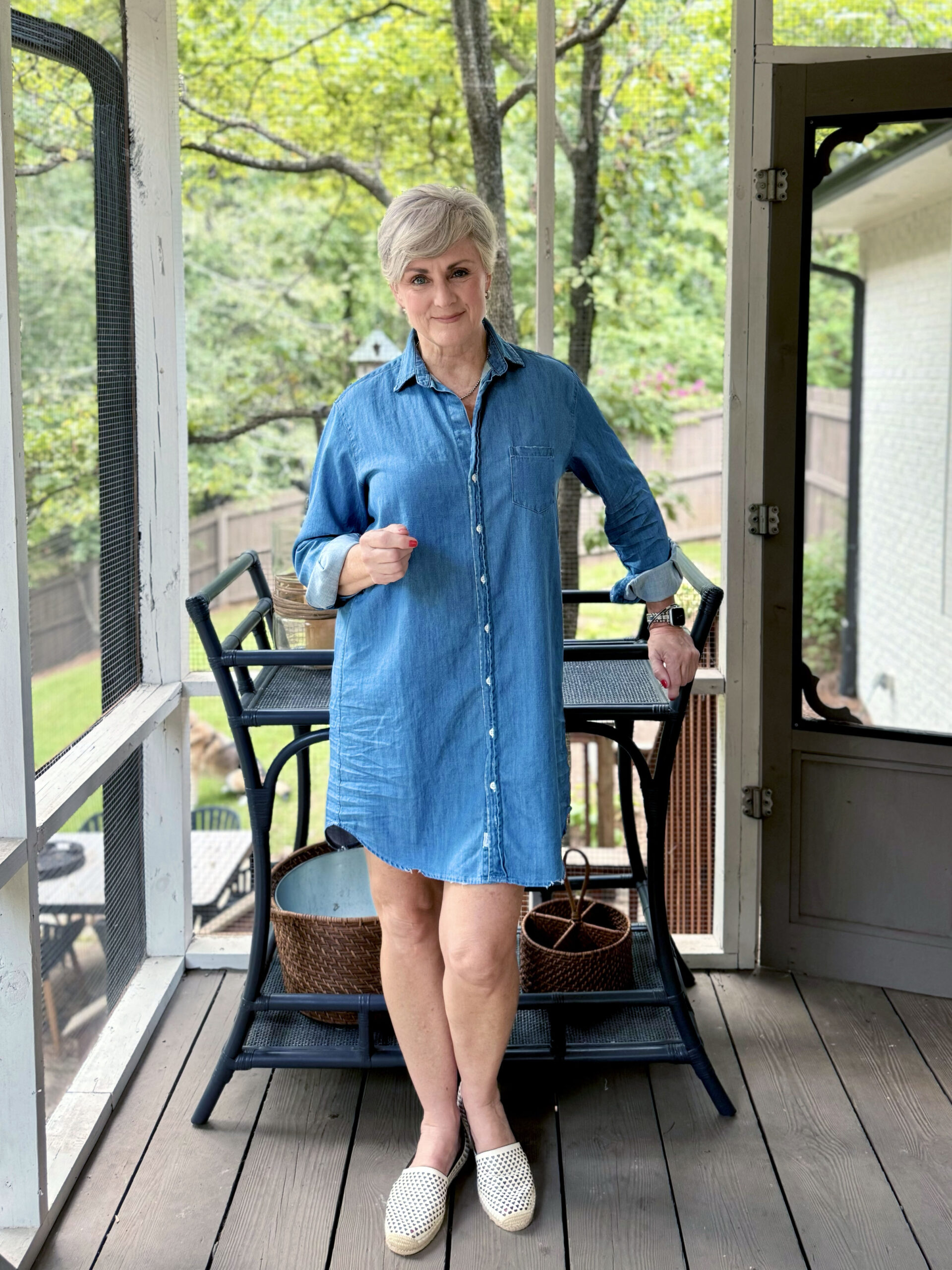 Happy Friday denim dress