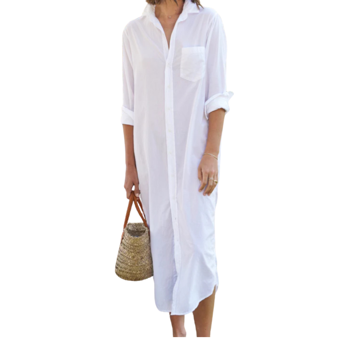 maxi shirtdress