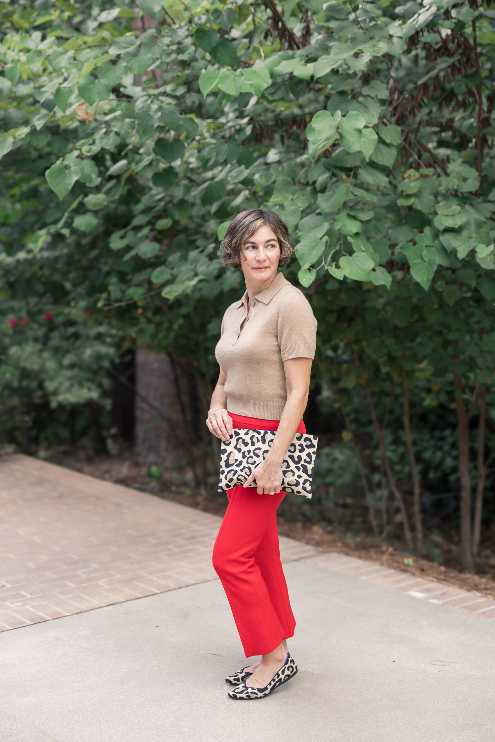 Fall Fashion 2024 Red and Leopard Print