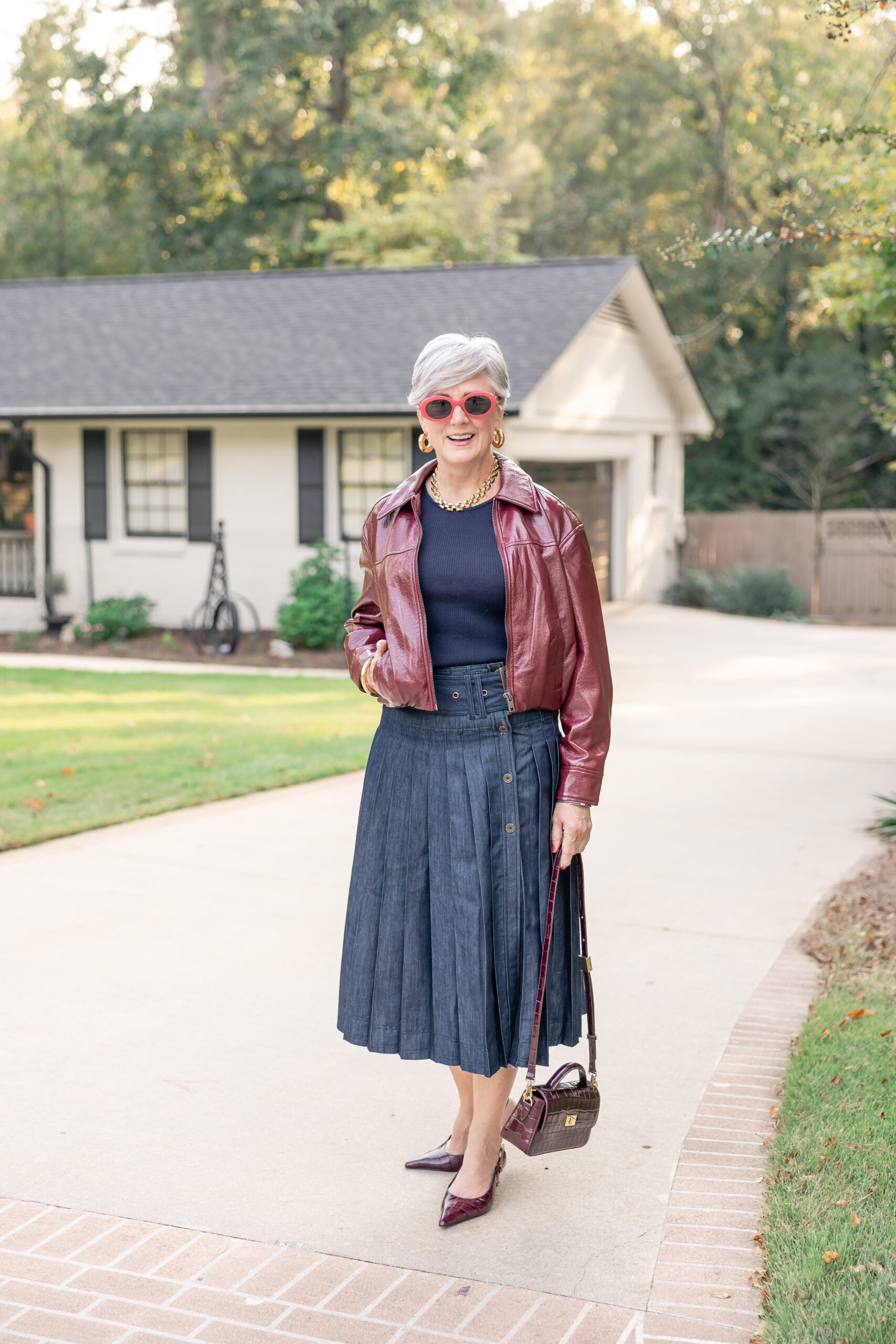 How to Wear a Skirt for fall