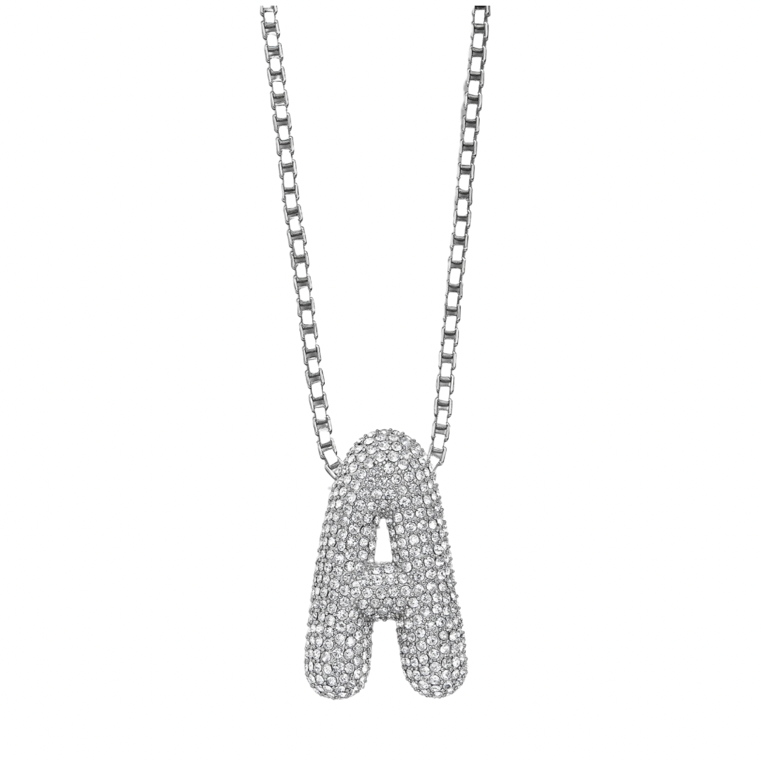 pave bubble necklace