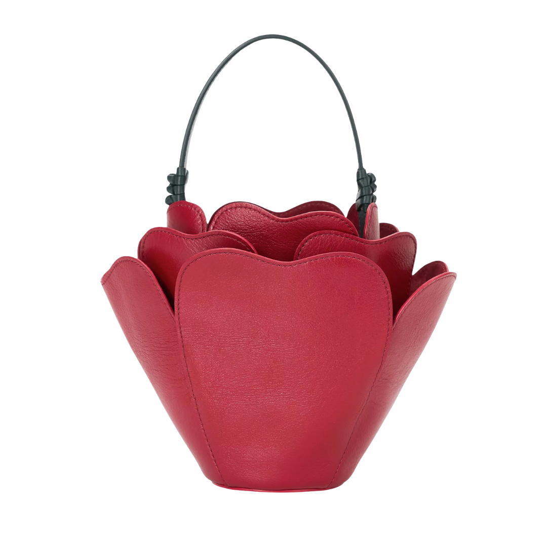 leather bucket bag