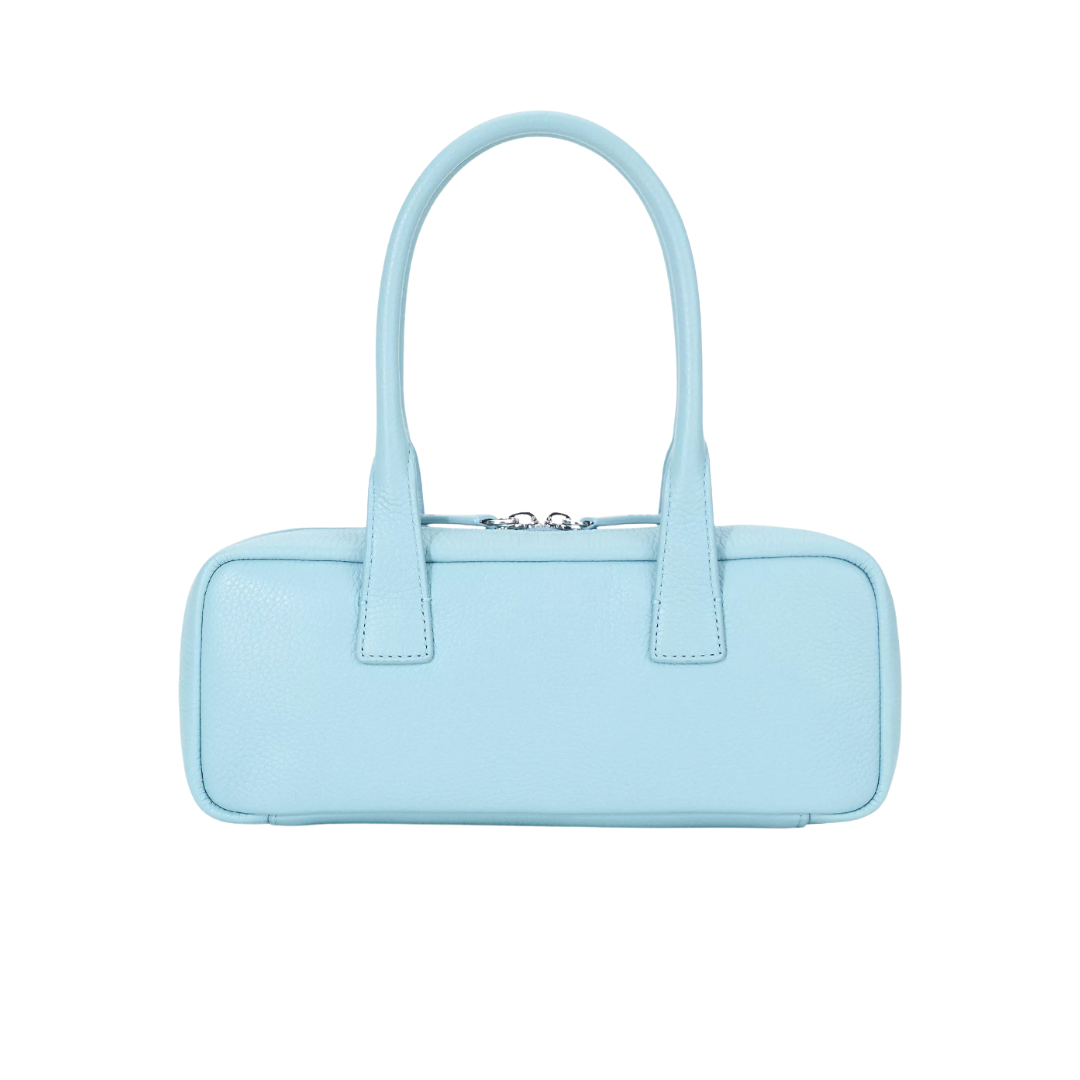 baby blue handbag