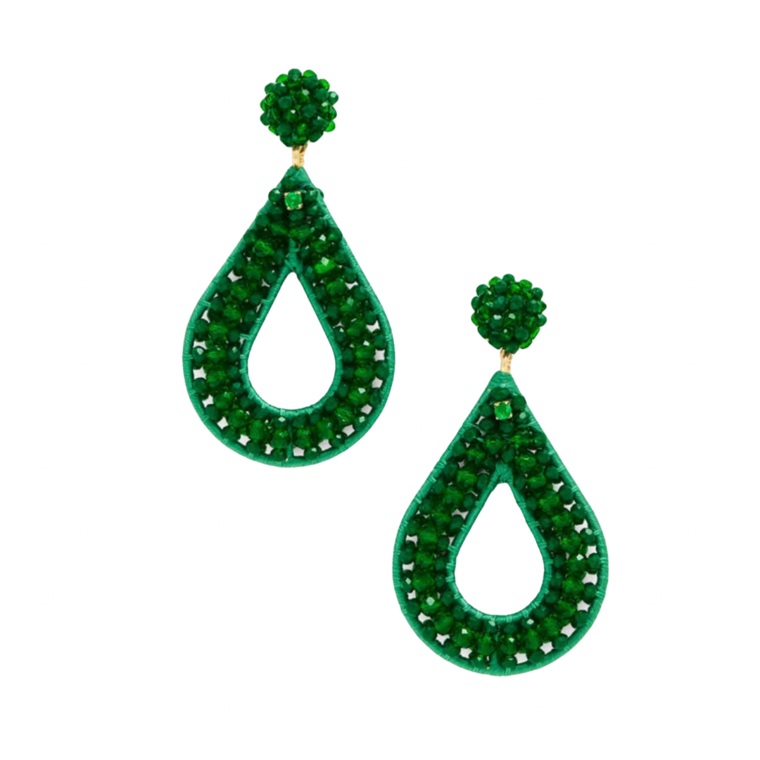 scattered bead earrings