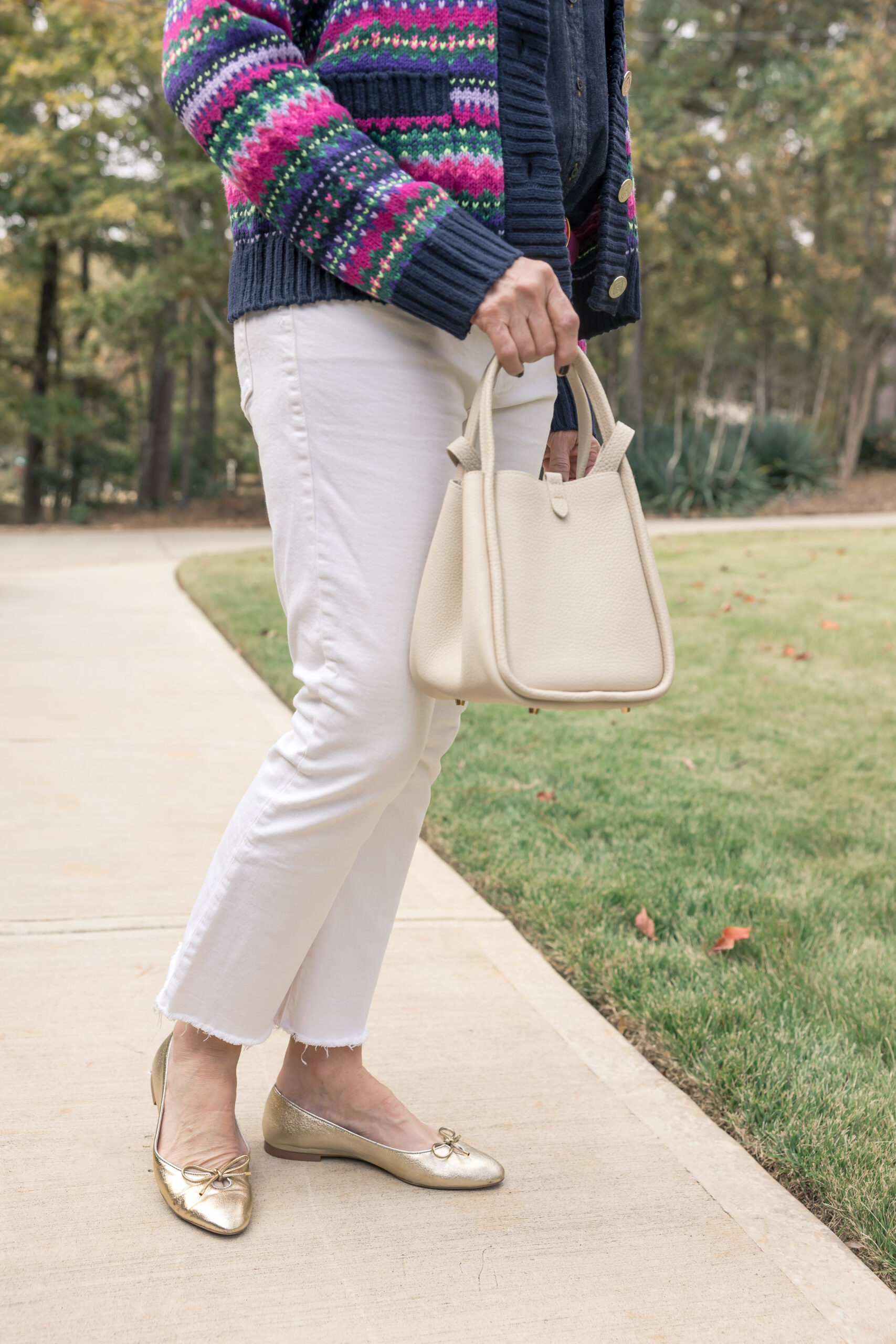 colorful cardigan