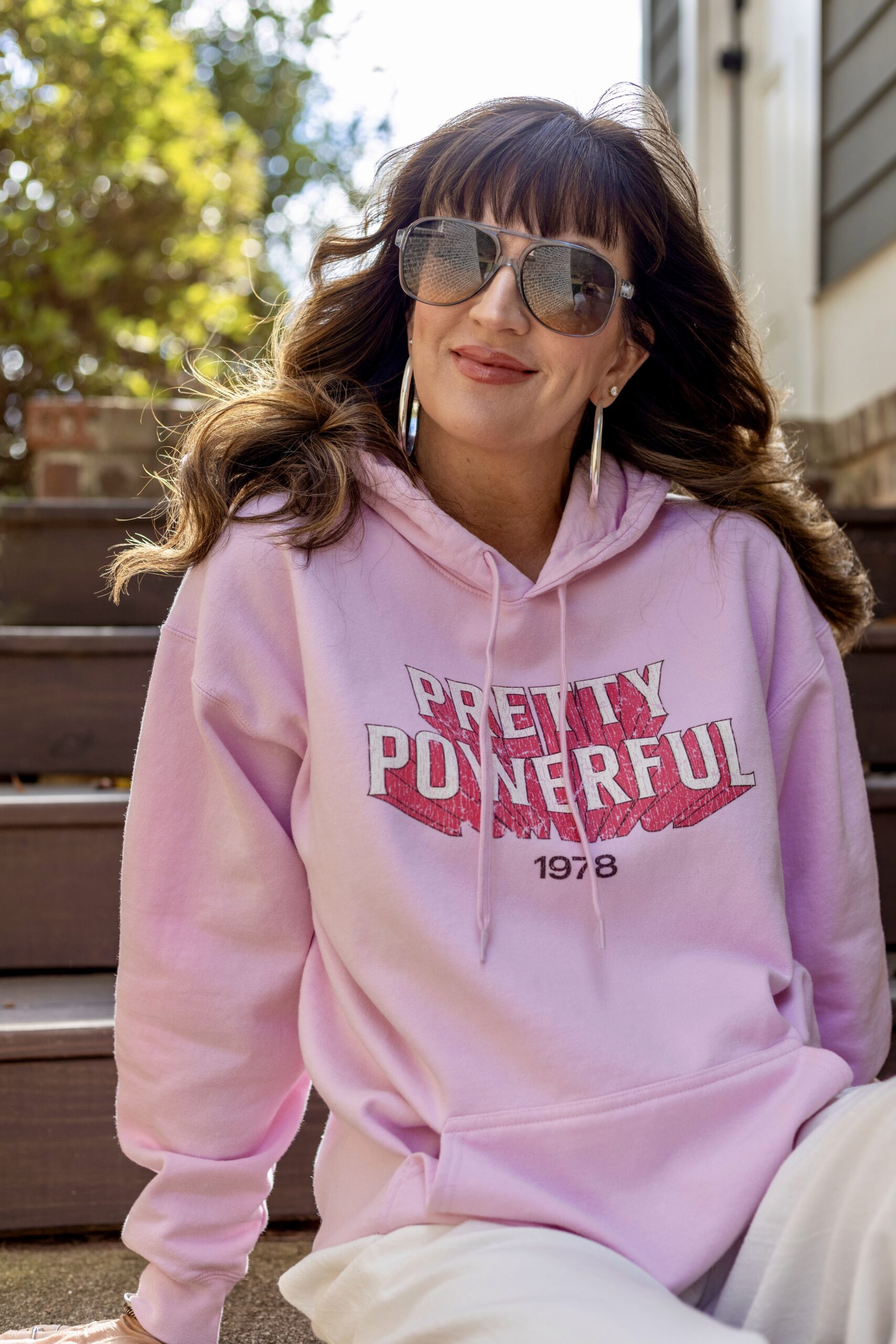 Pretty Powerful pink hoodie