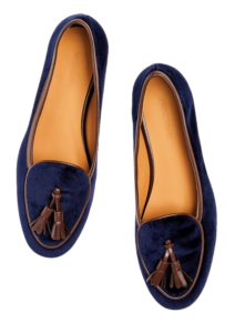 J.McLaughlin Velvet Tassel Loafers