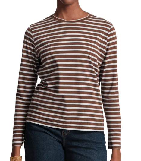 Frances Valentine Long Sleeve Striped Tee