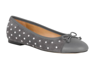 Studded Suede Ballet Flat