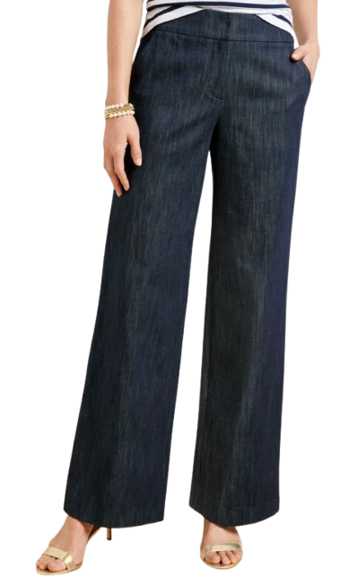 Talbots Refined Denim Wide Leg Pants