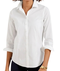 Talbots Perfect White Button Up Shirt