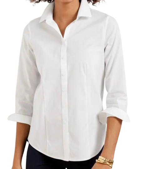 Talbots Perfect White Button Up Shirt