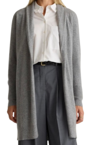 Quince Mongolian Cashmere Duster Cardigan Sweater