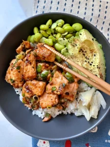 Teriyaki Salmon Rice Bowl