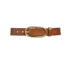 Treasure & Bond Oval Buckle Leather Belt