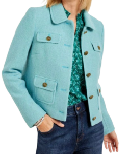 Talbots Berkshire Wool Blend Crop Jacket