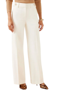 Talbots Greenwich Wide Leg Pants – Ivory