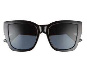 Aire Black Square Sunglasses