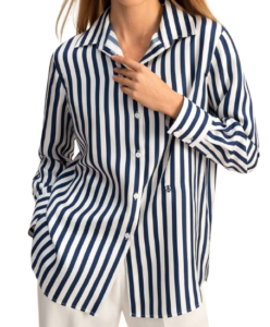 Lilysilk Amalfi Stripe Silk Shirt