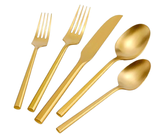 Gold Flatware Set