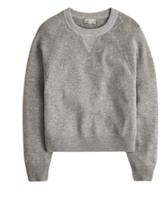 J.Crew Marled Cashmere Crewneck Sweatshirt