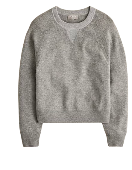 J.Crew Marled Cashmere Crewneck Sweatshirt