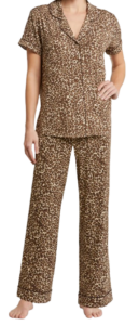 Nordstrom Moonlight Eco Crop Pajamas – Leopard