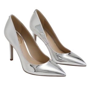 Sam Edelman Hazel Pointed Toe Pump – Mirror Silver