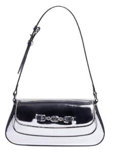 Sam Edelman Loraine Small Shoulder Bag – Silver Patent