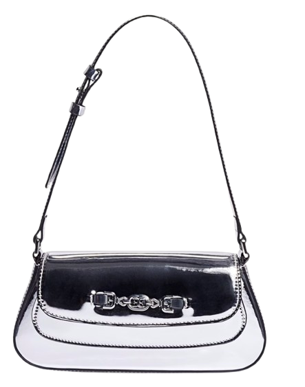 Sam Edelman Loraine Small Shoulder Bag – Silver Patent