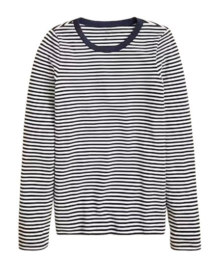 J.Crew Perfect Fit Long Sleeve Tee – Striped