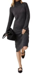 Ann Taylor Ribbed Midi Sweater Dress