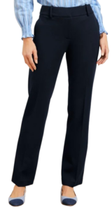 Talbots Straight Leg Ponte Trousers