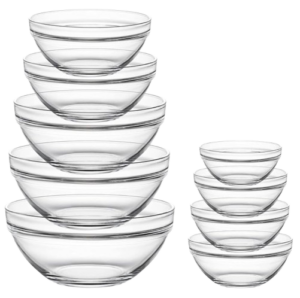 Nested Glass Mixing Bowl Set