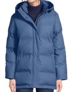 lands end insulated puffer jacket