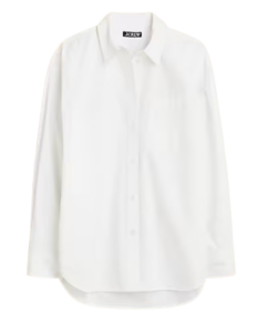 J.Crew White Oversized Shirt