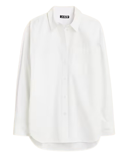 J.Crew White Oversized Shirt