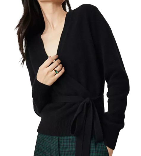 Ann Taylor Studio Collection Cashmere Wrap Sweater