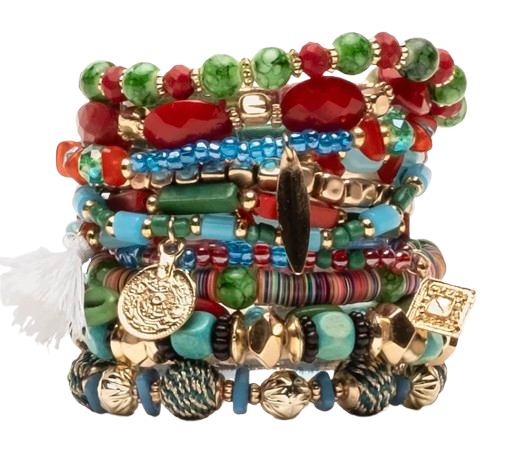 Frances Valentine Gotham Beaded Stacked Bracelet