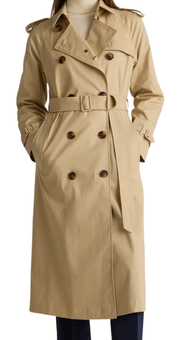 Quince Comfort Stretch Long Trench Coat