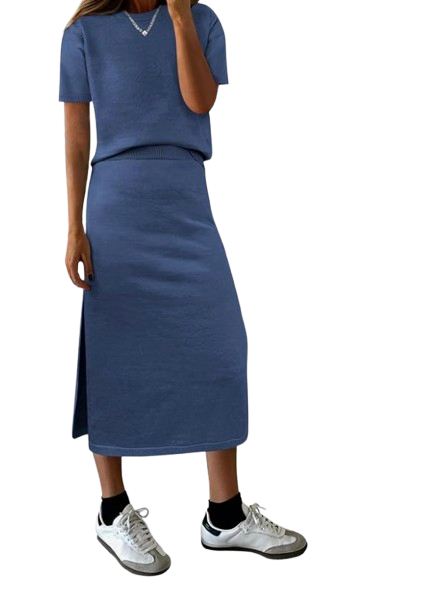 Amazon Short sleeve skirt set