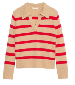 Banana Republic Cashmere Rugby Polo Sweater